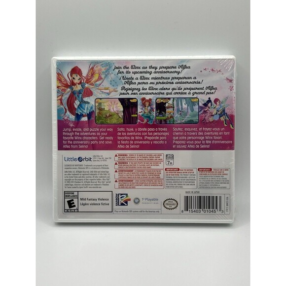 Nintendo 3DS Winx Club: Saving Alfea (Brand New) Factory Sealed - US SELLER - Picture 2 of 4